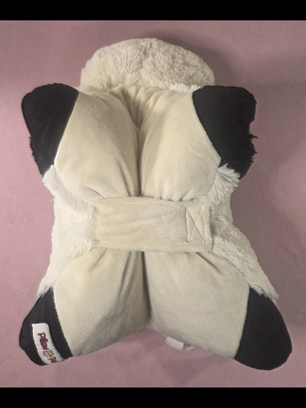 Pillow Pet Plush Panda - White & Black Cuddler